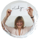About us - The Hospice Lottery Partnership 
CEO holding up a thank you sign