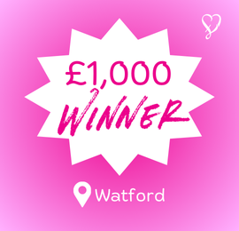 Weekly £1,000 Winner In Watford